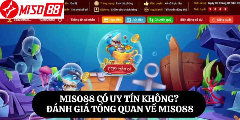 Miso88 có uy tín không? Đánh giá tổng quan về Miso88